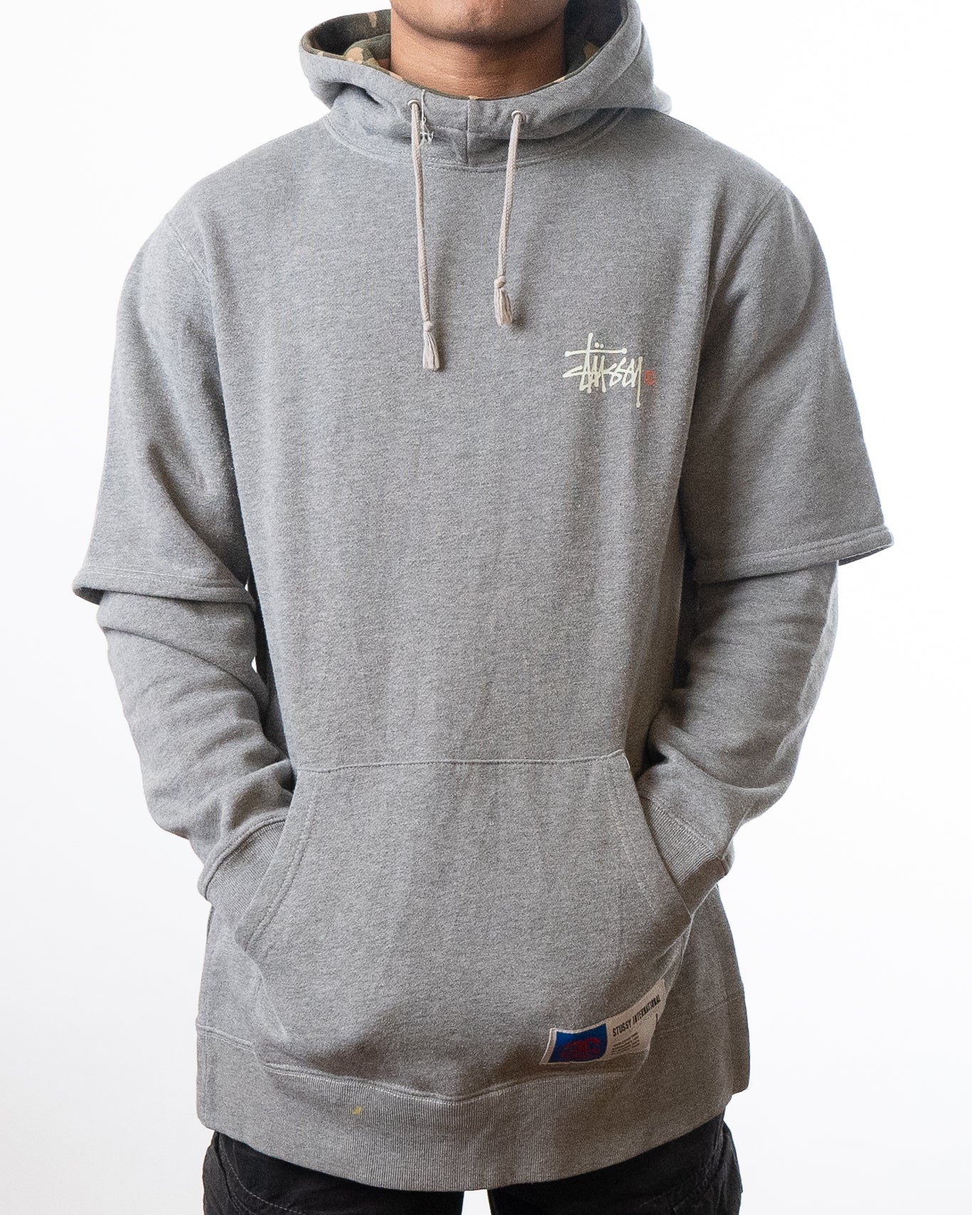Stussy Grey Camo Hoodie