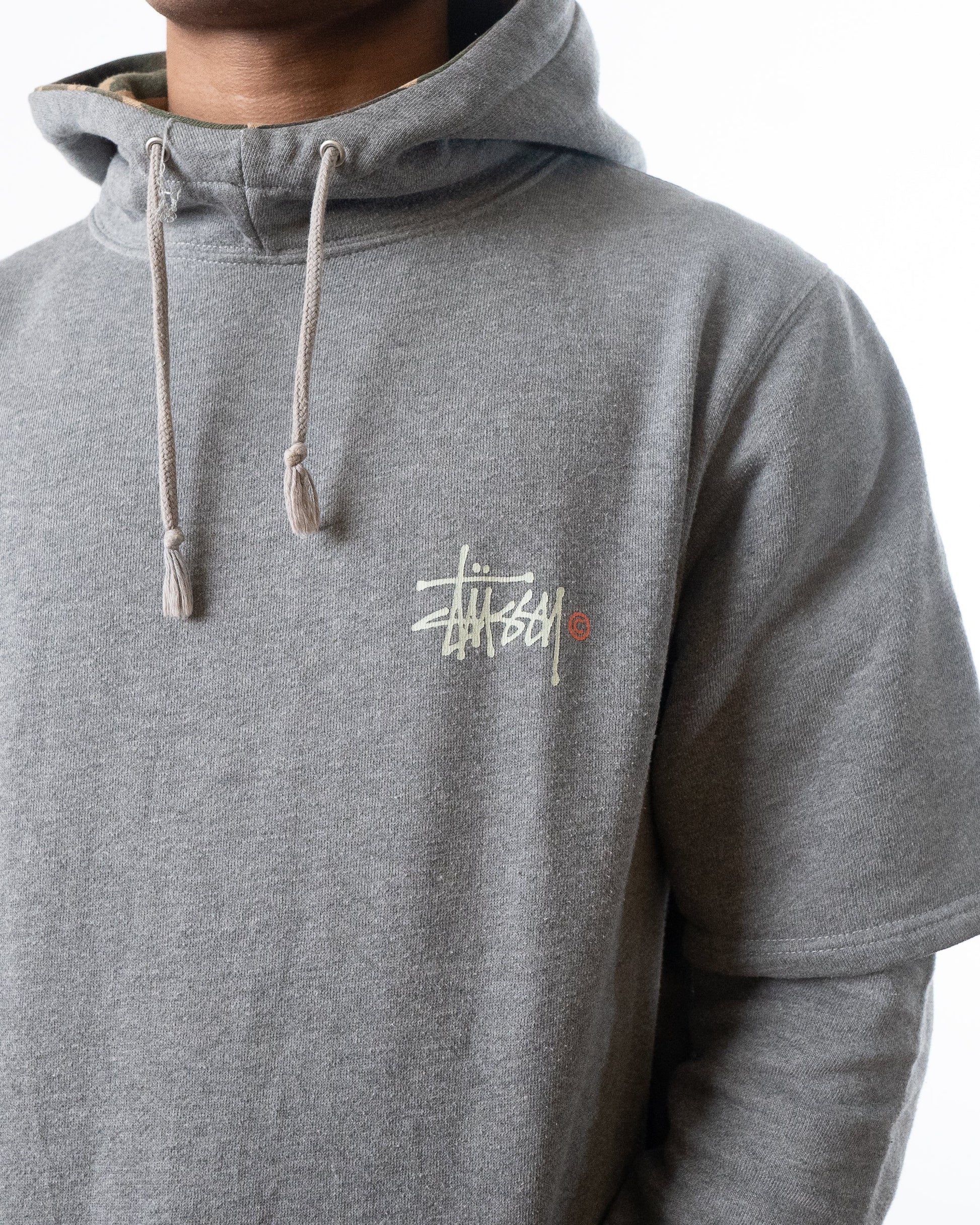 Stussy Grey Camo Hoodie