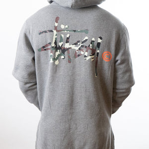 Stussy Grey Camo Hoodie