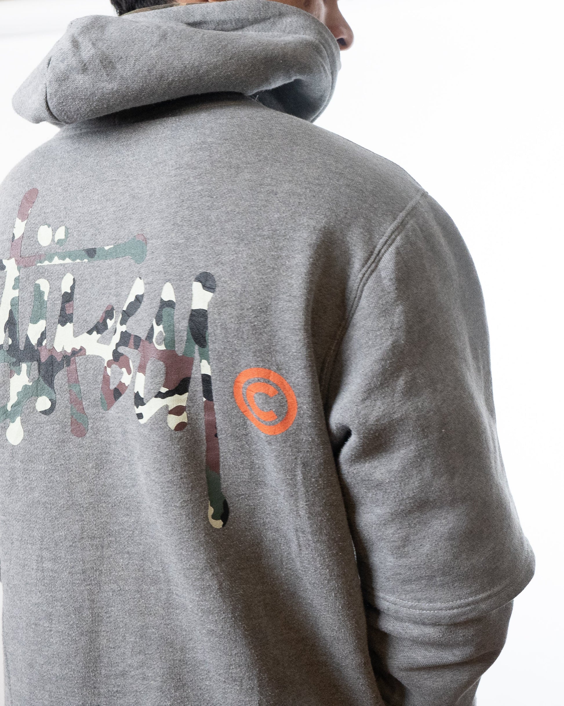 Stussy Grey Camo Hoodie