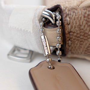 Coach Nolita 19 In Signature Canvas - Sand/Chalk -DS