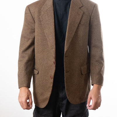 Yves Saint Laurent Vintage Brown Tweed Sport Coat