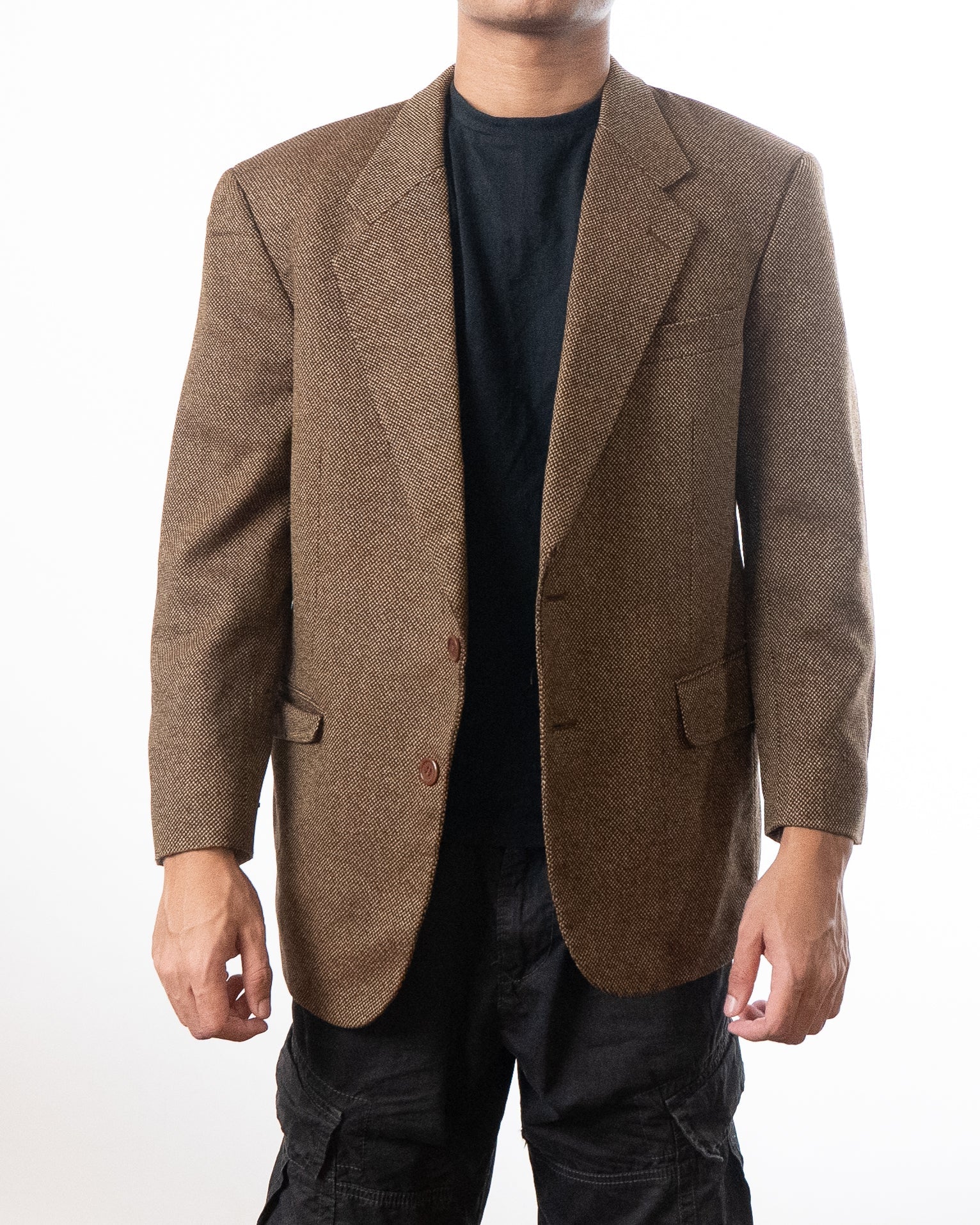 Yves Saint Laurent Vintage Brown Tweed Sport Coat