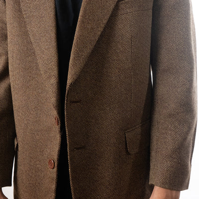 Yves Saint Laurent Vintage Brown Tweed Sport Coat
