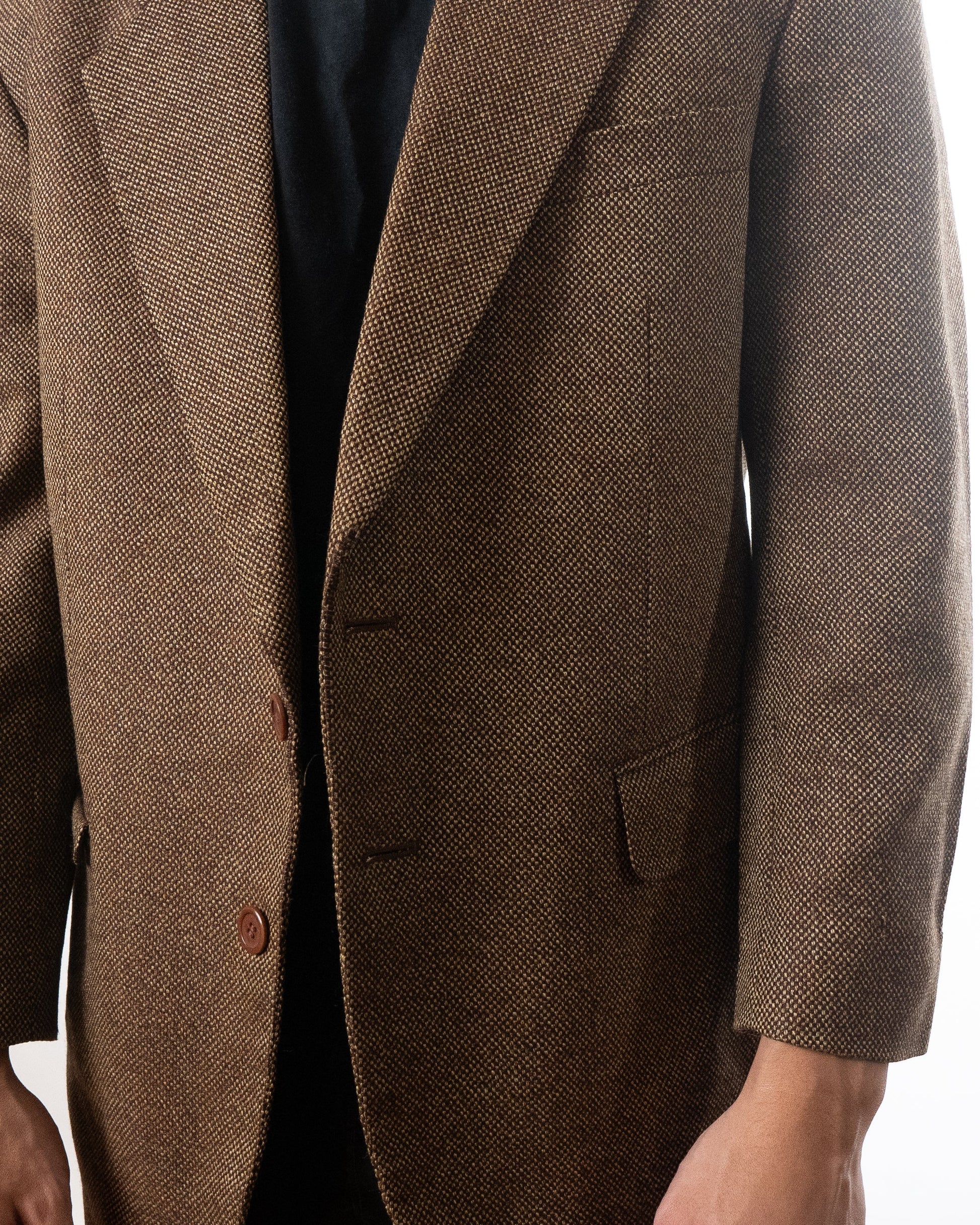 Yves Saint Laurent Vintage Brown Tweed Sport Coat
