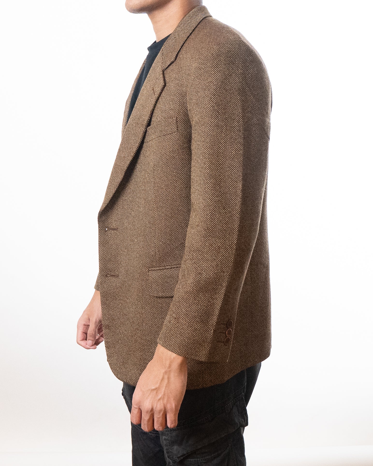Yves Saint Laurent Vintage Brown Tweed Sport Coat