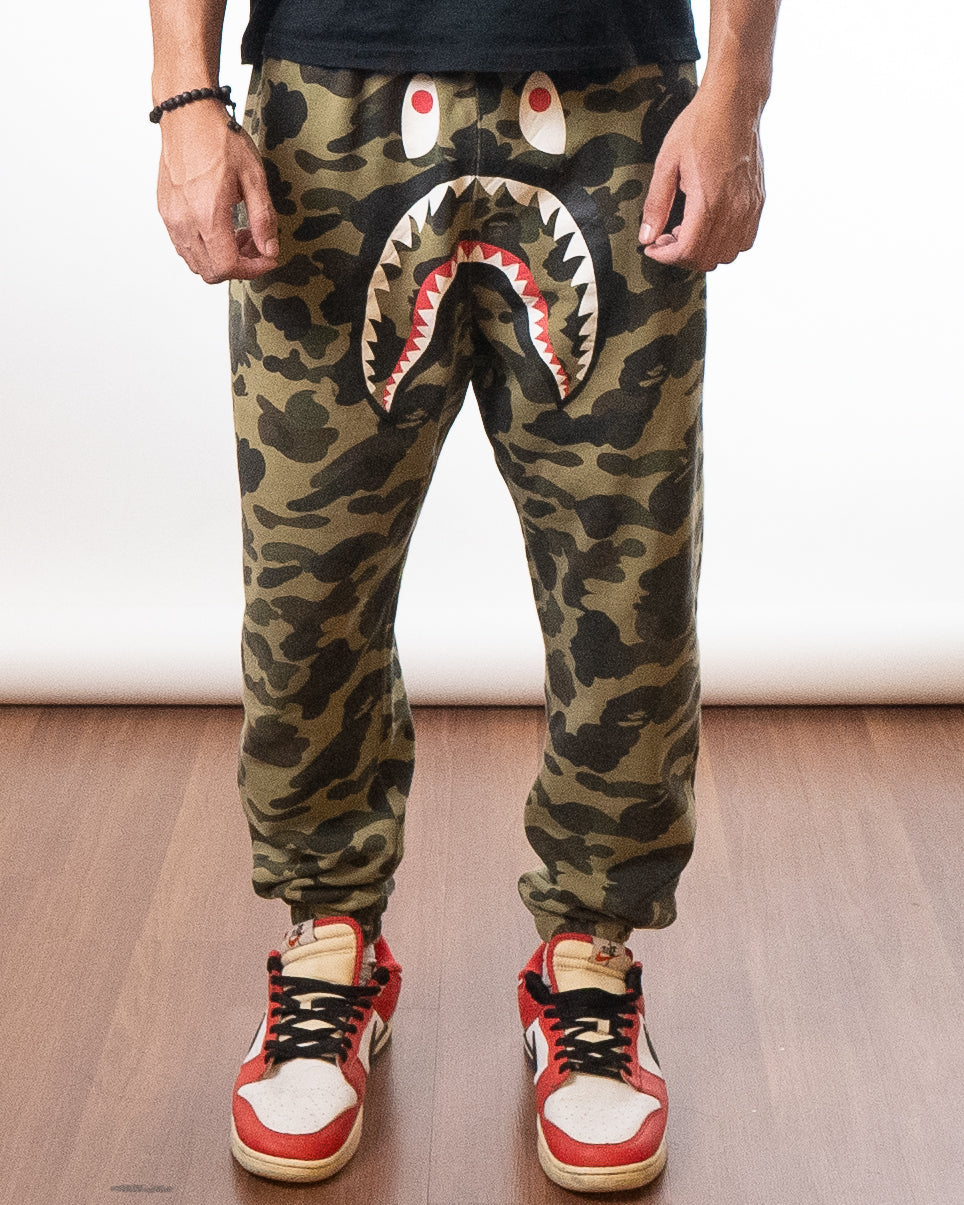 Bape 1st Camo Shark Sweat Pants