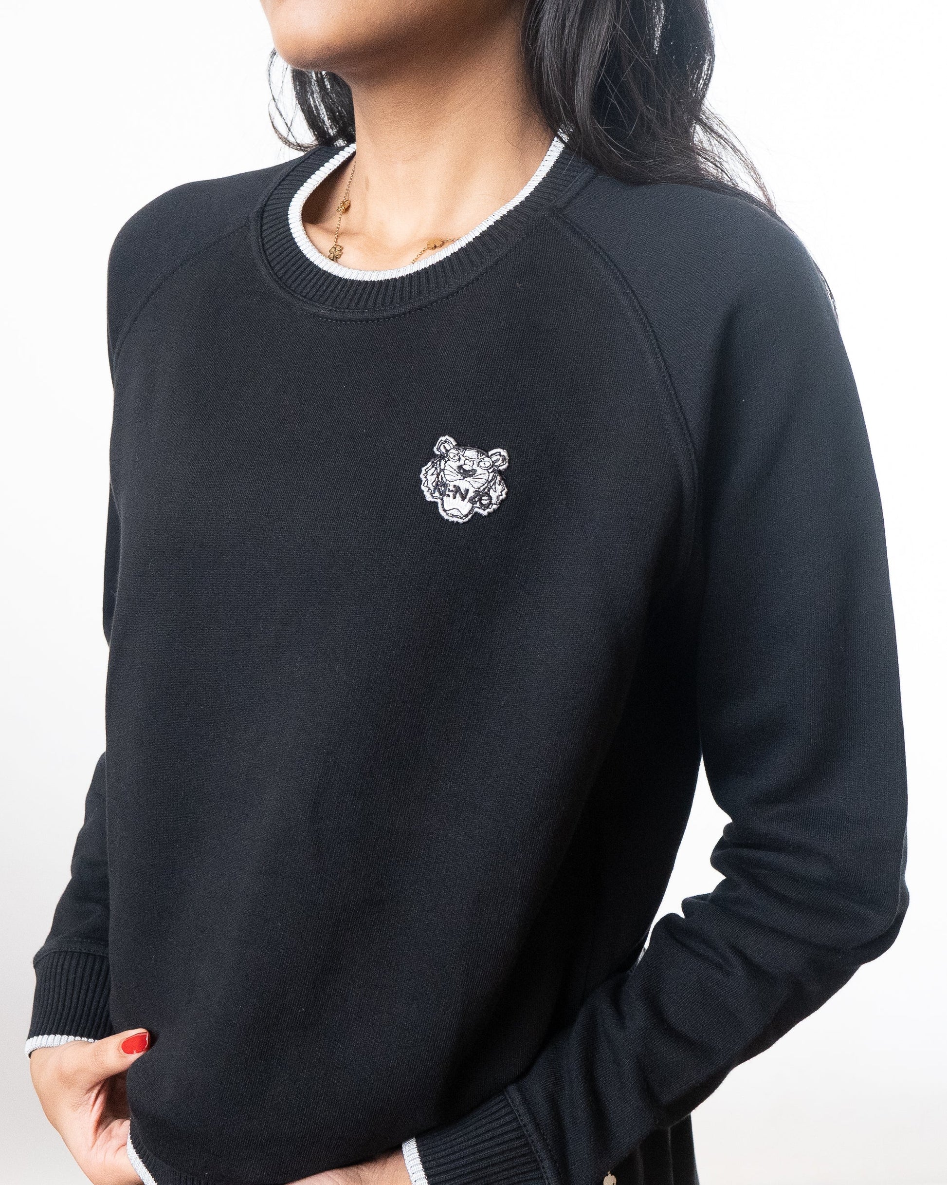 Kenzo Tiger Logo Black Sweatshirt