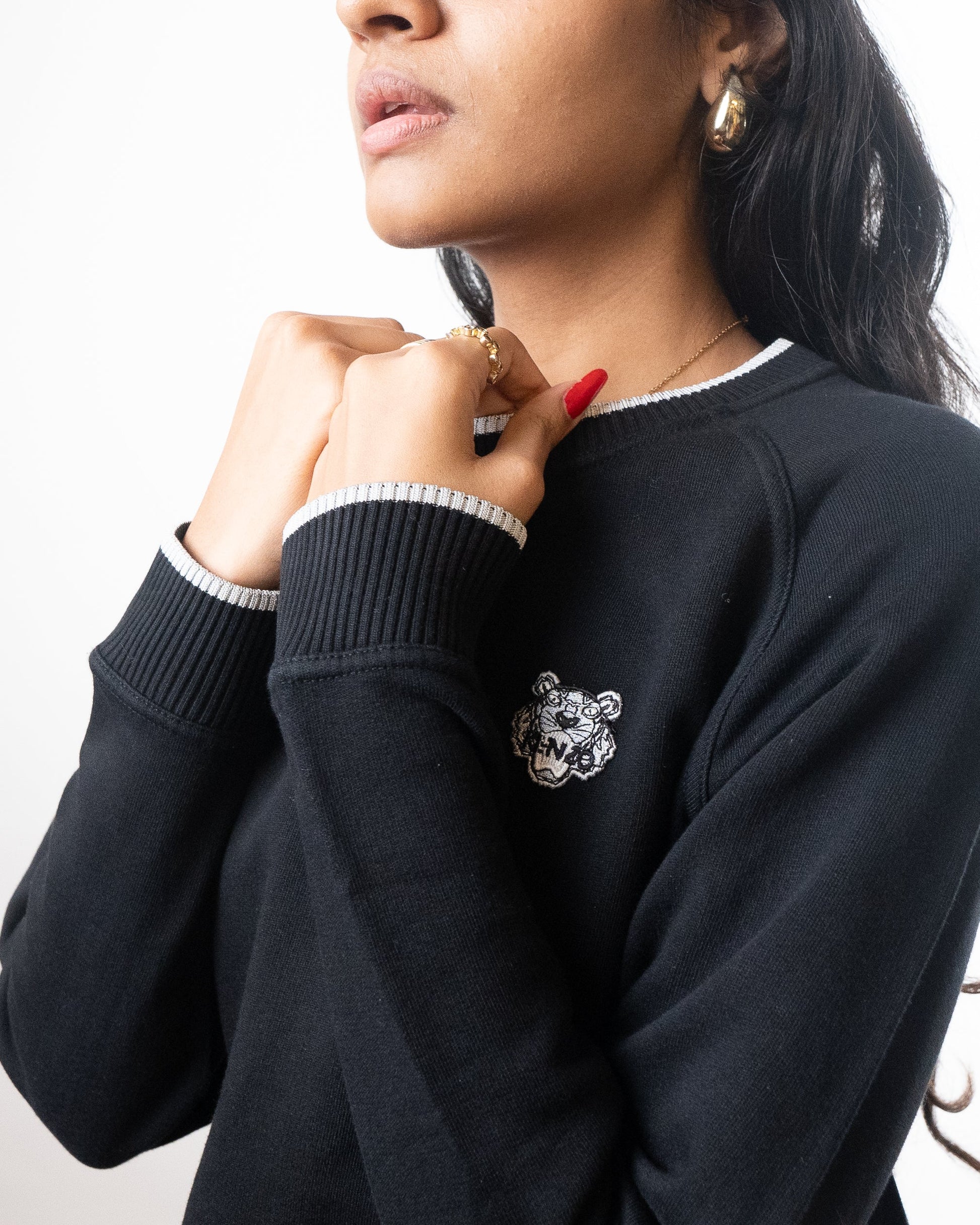 Kenzo Tiger Logo Black Sweatshirt