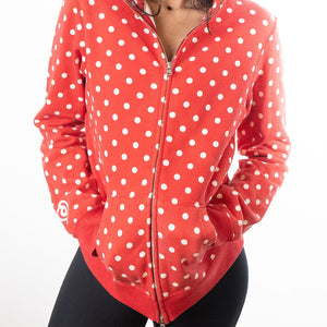 Aape By A Bathing Ape Shark Polka Dot  Hoodie - Red