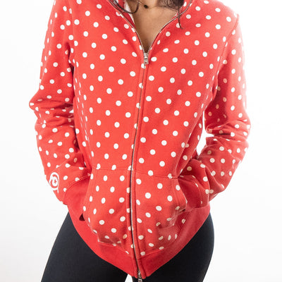 Aape By A Bathing Ape Shark Polka Dot  Hoodie - Red