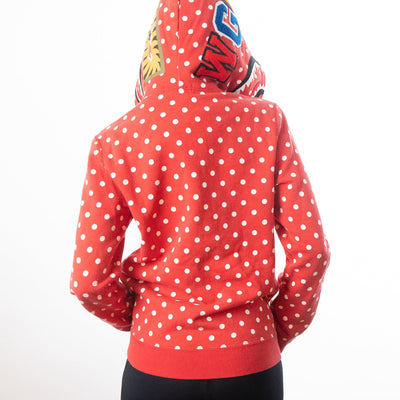 Aape By A Bathing Ape Shark Polka Dot  Hoodie - Red