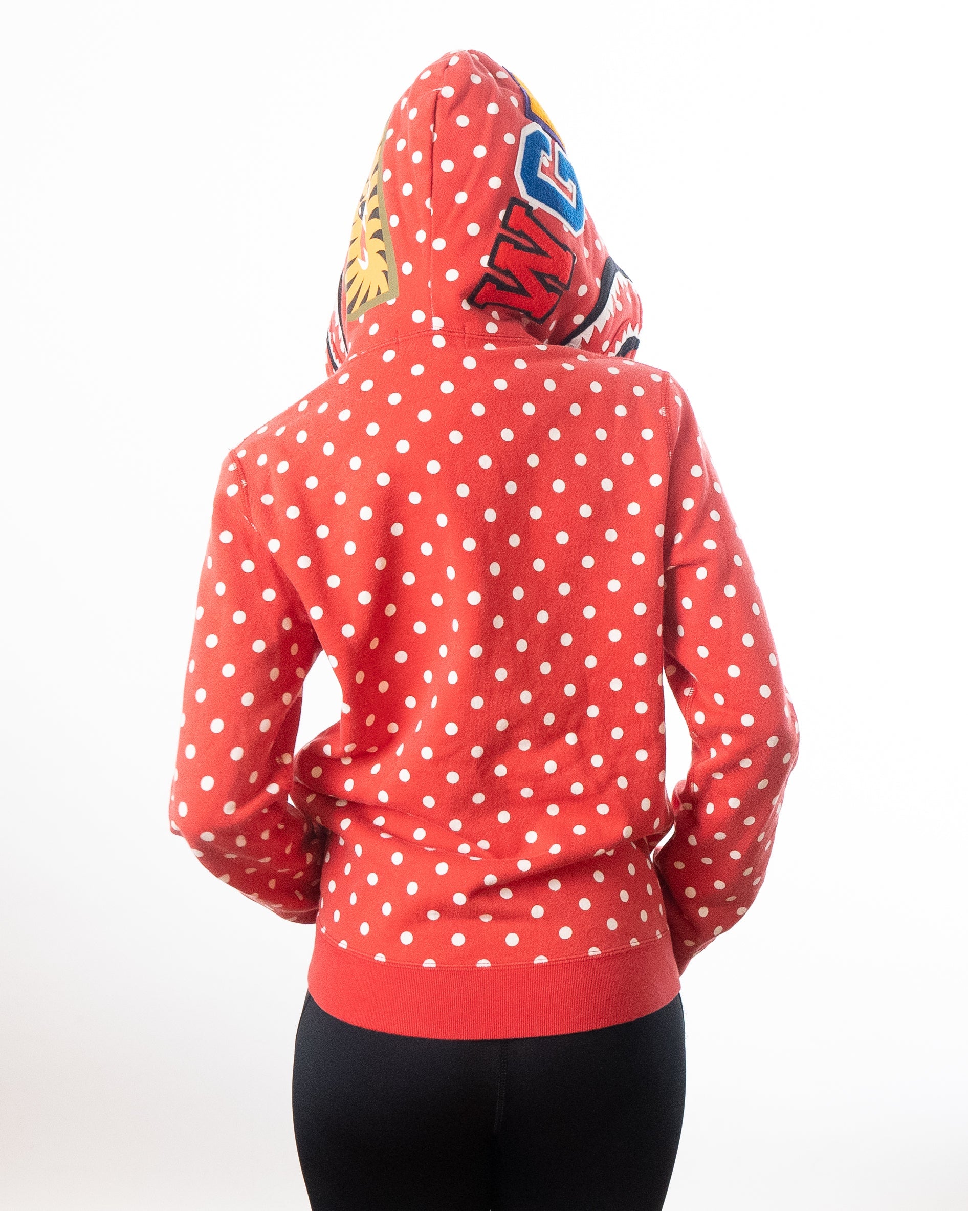 Aape By A Bathing Ape Shark Polka Dot  Hoodie - Red
