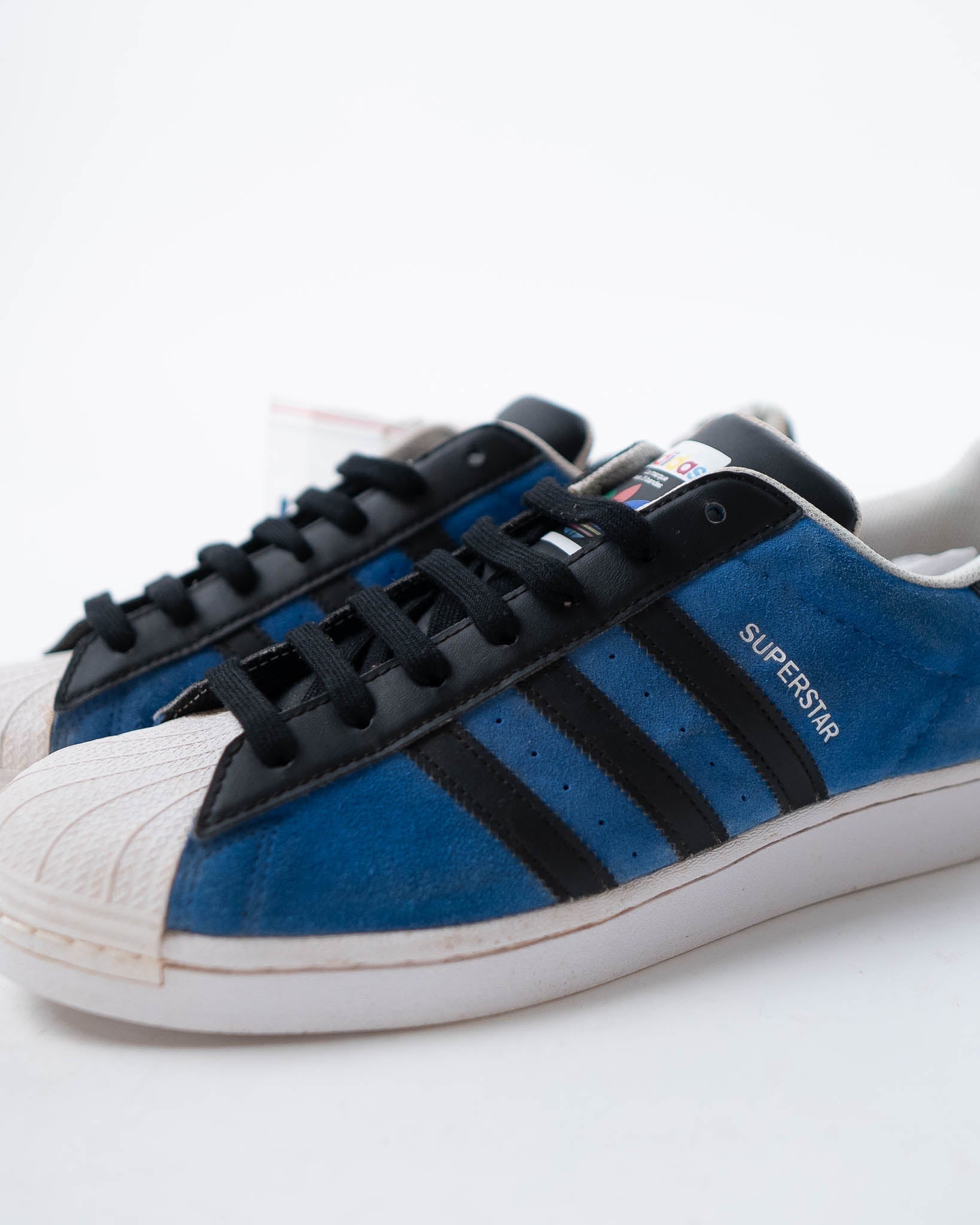 Adidas Superstar Blue & Core Black Sneakers - DS