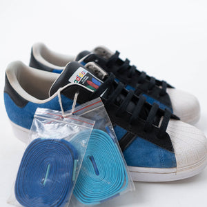 Adidas Superstar Blue & Core Black Sneakers - DS