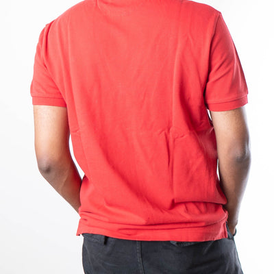 Hackett London Logo Embroidered Polo T-Shirt - Red