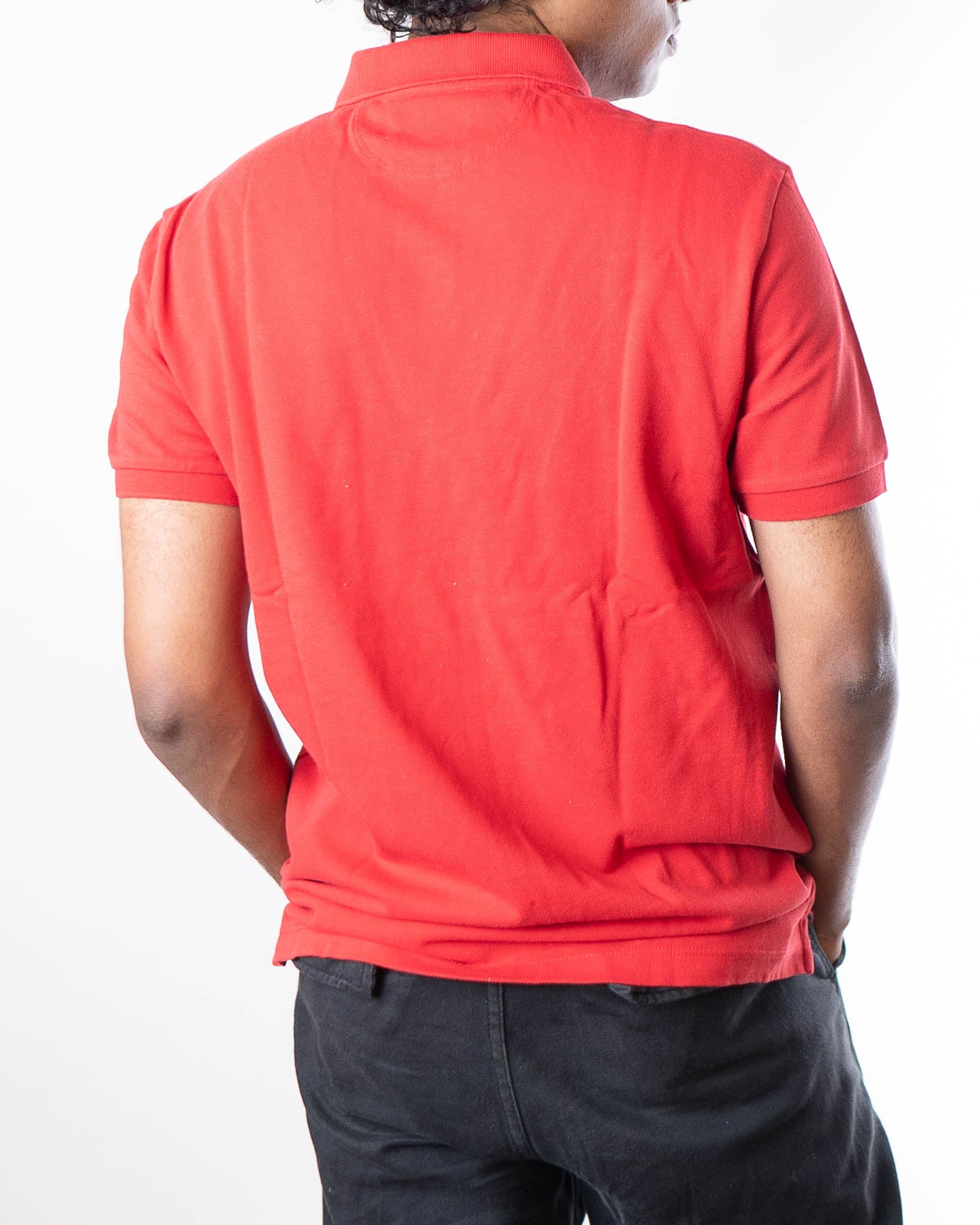 Hackett London Logo Embroidered Polo T-Shirt - Red