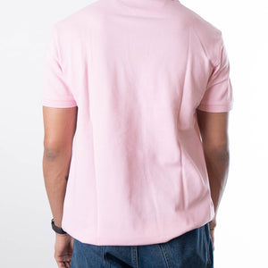Hackett Light Pink Solid Polo T-Shirt
