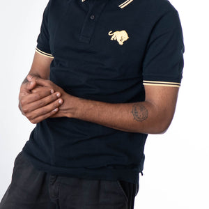 Prada Milano Lion Polo T-Shirt - Black