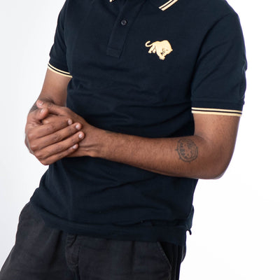 Prada Milano Lion Polo T-Shirt - Black