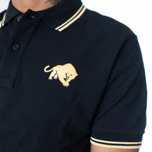 Prada Milano Lion Polo T-Shirt - Black