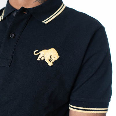 Prada Milano Lion Polo T-Shirt - Black