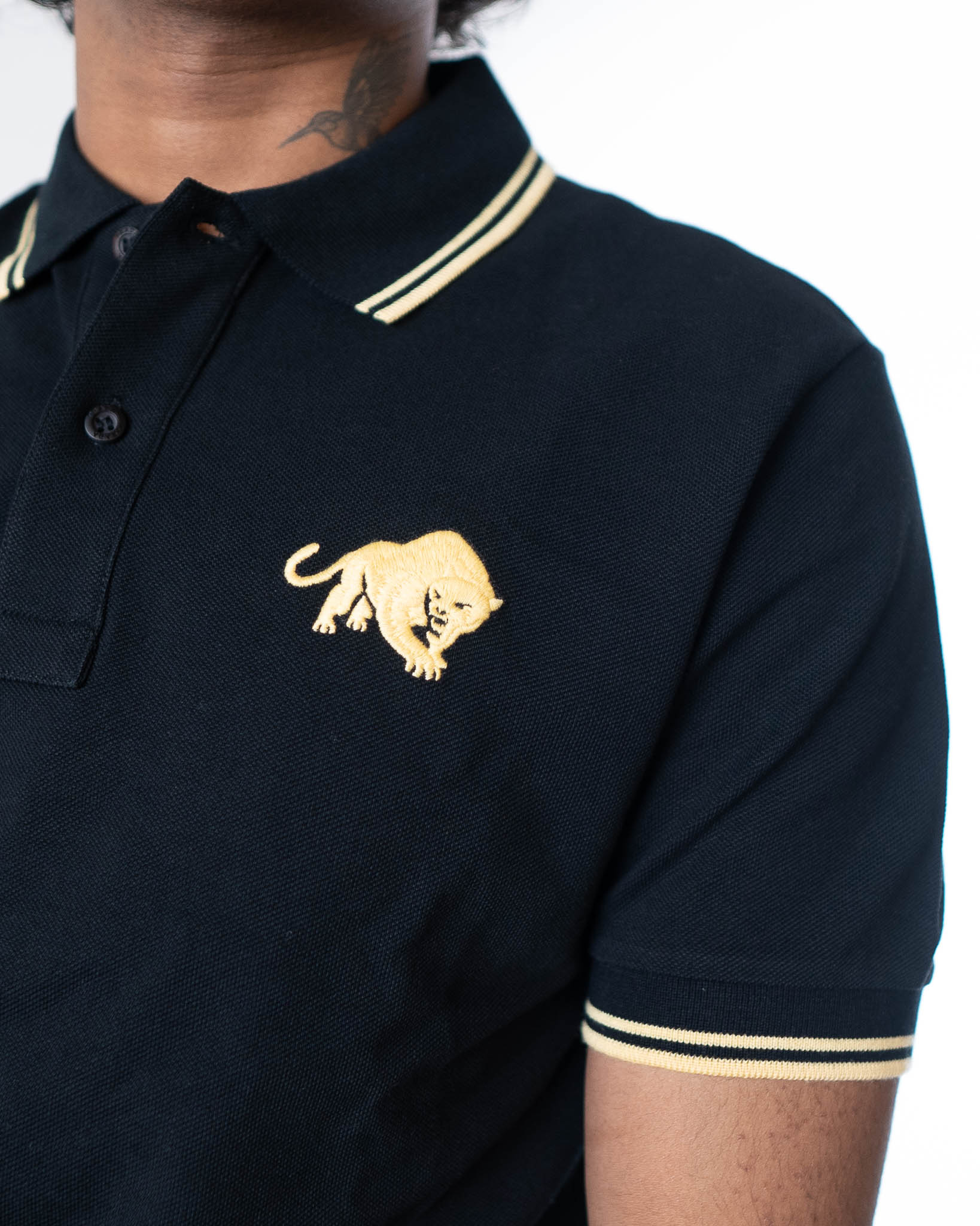 Prada Milano Lion Polo T-Shirt - Black