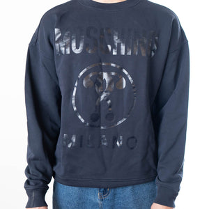 Moschino Double Question Mark Sweatshirt -Navy