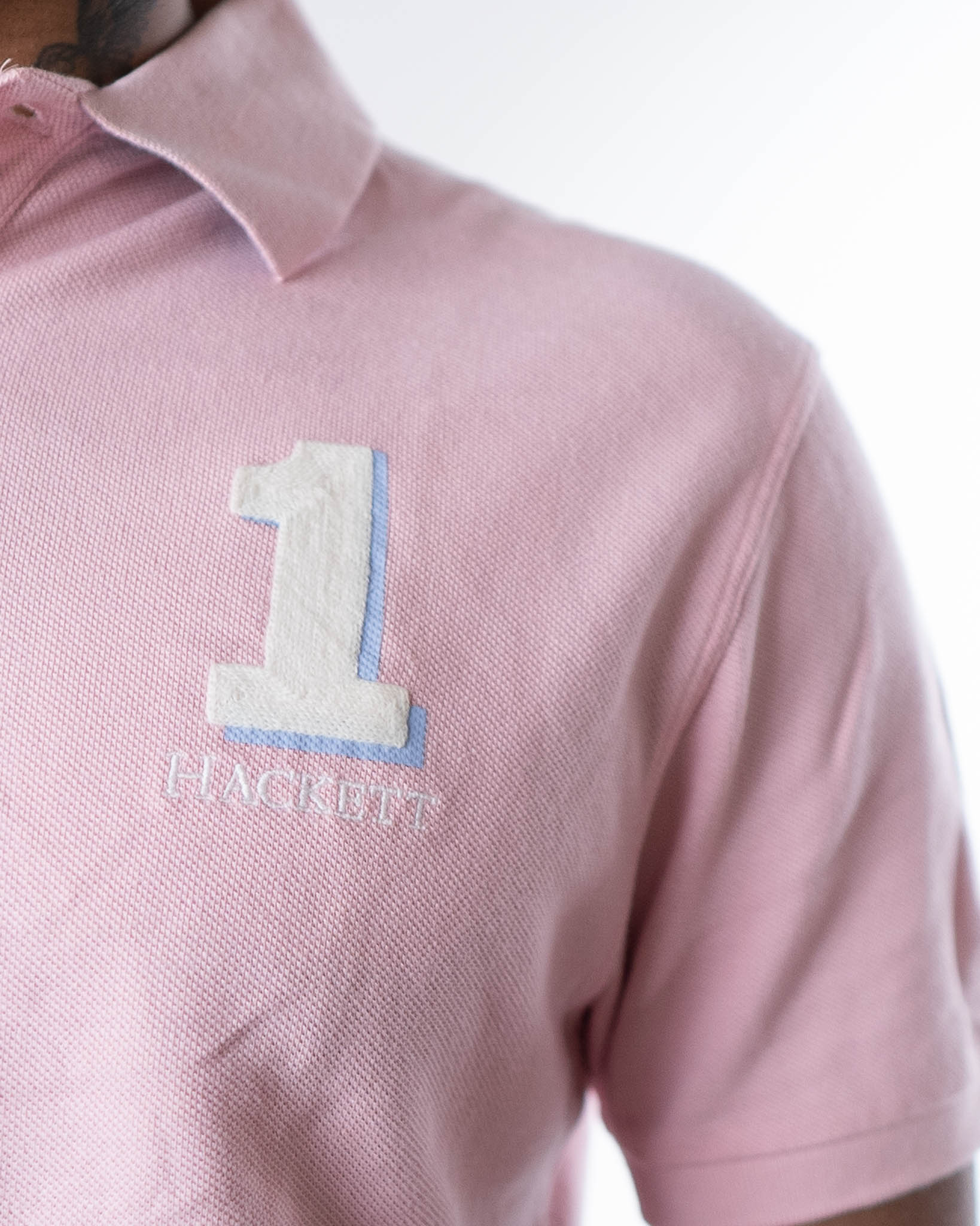 Hackett New Classic Polo  T-Shirt - Pink