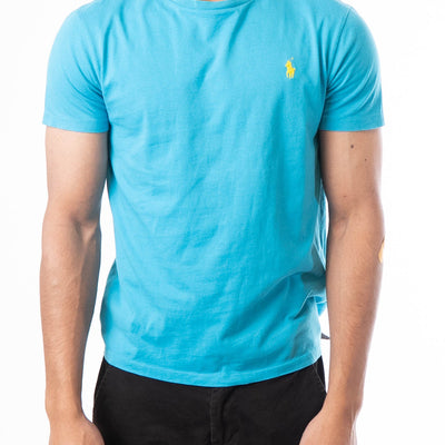 Polo Ralph Lauren Light Blue Custom Slim Fit T-Shirt