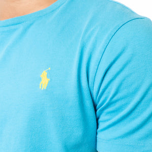 Polo Ralph Lauren Light Blue Custom Slim Fit T-Shirt