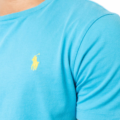 Polo Ralph Lauren Light Blue Custom Slim Fit T-Shirt