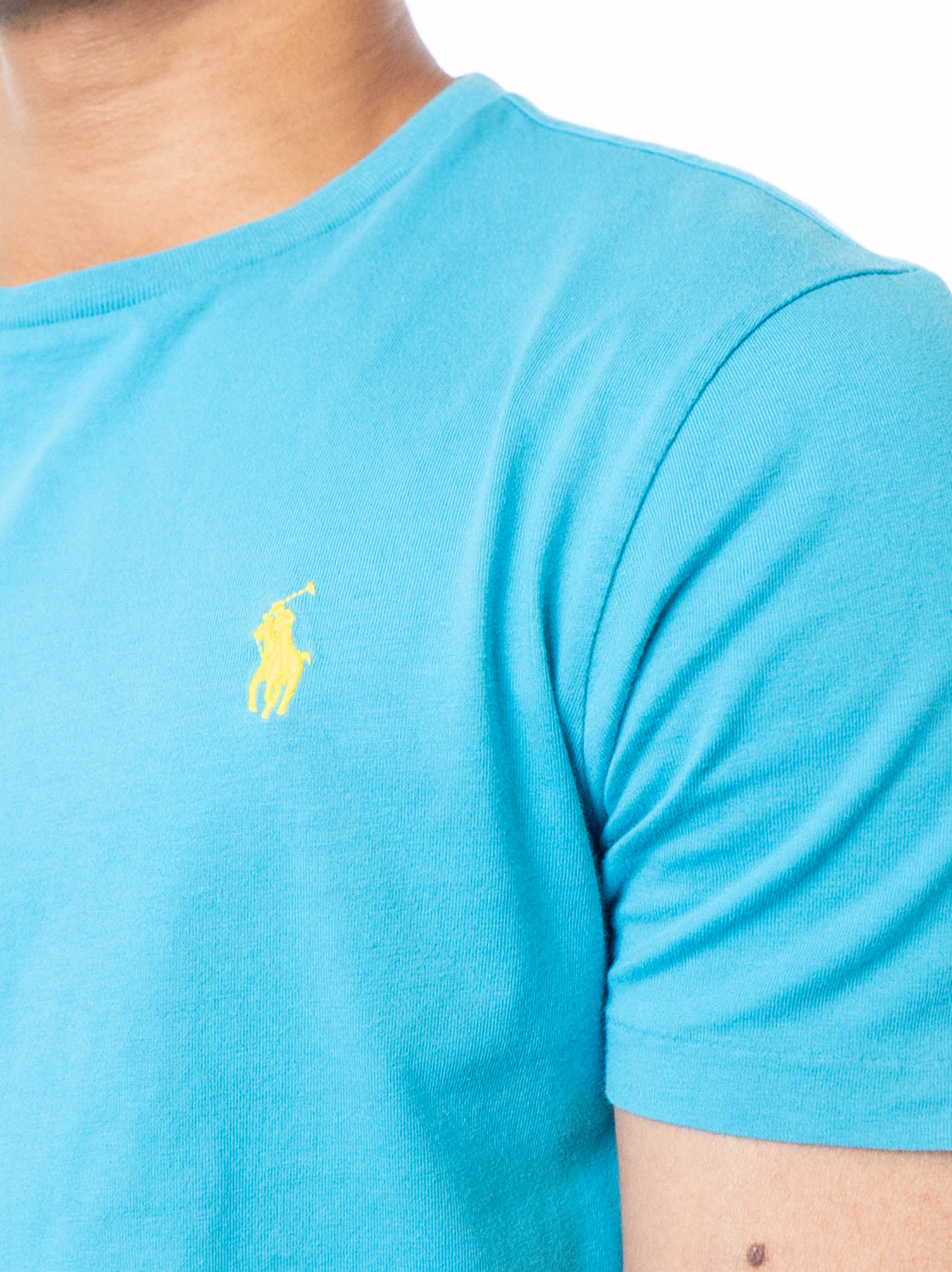 Polo Ralph Lauren Light Blue Custom Slim Fit T-Shirt