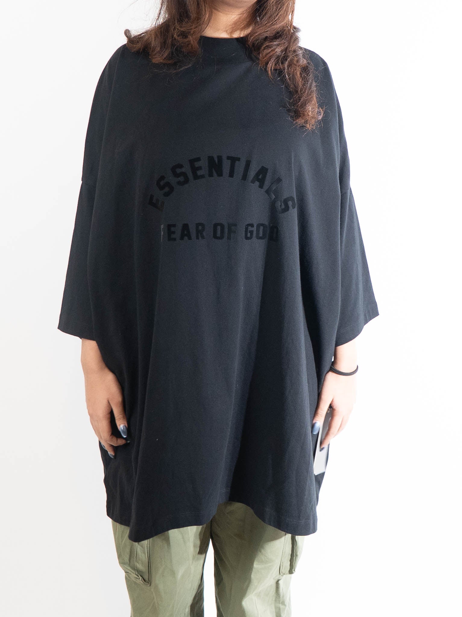 Fear Of God Essentials Jet Black T-Shirt