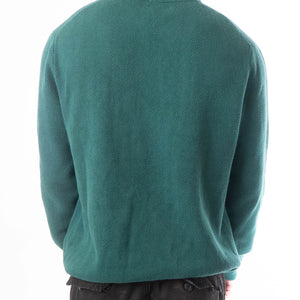 Brooks Brothers Wool Quater Zip Green Sweater
