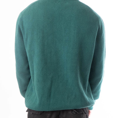 Brooks Brothers Wool Quater Zip Green Sweater