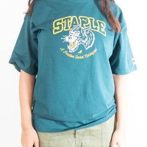 Puma X Staple Green Graphic Print Loose Fit T-Shirt