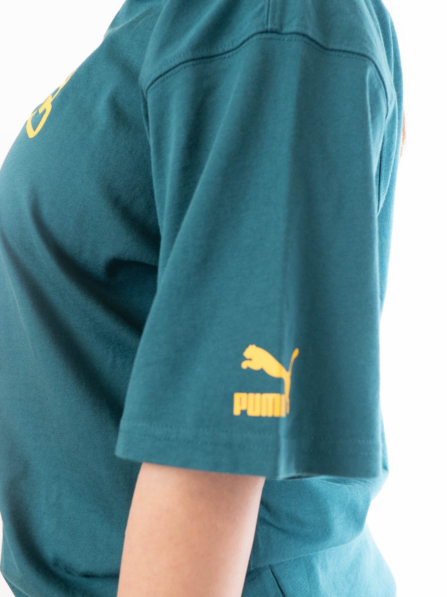 Puma X Staple Green Graphic Print Loose Fit T-Shirt