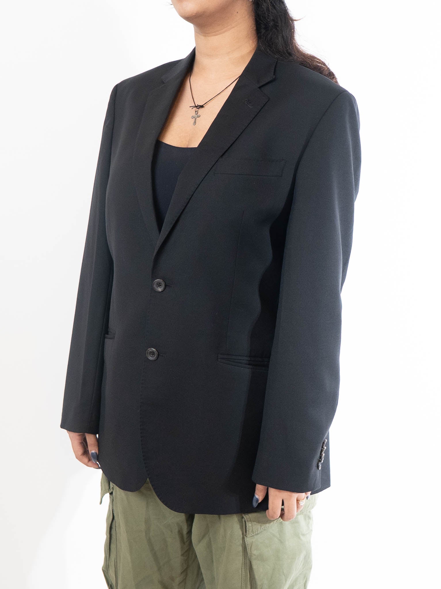 Simon Carter Black Tailored Fit Blazer