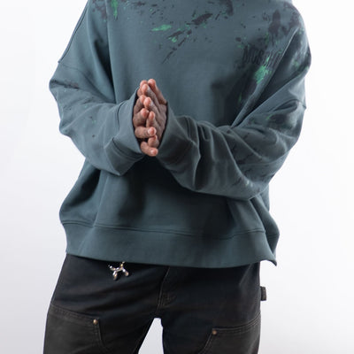 Moschino Paint Splatter Crewneck Sweatshirt