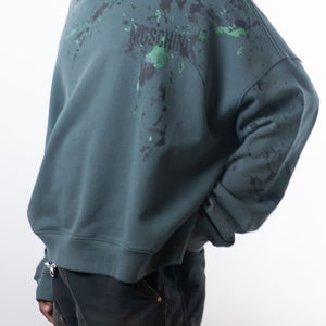 Moschino Paint Splatter Crewneck Sweatshirt