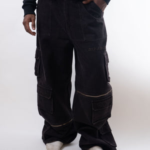 Six5Six Ozone Denim Cargos -Unisex