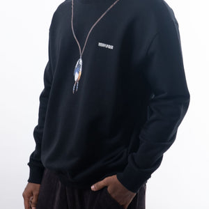 Marcelo Burlon Single Chain Feathers Over Sweatshirt