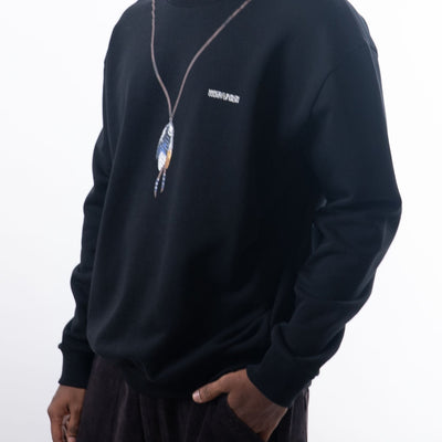 Marcelo Burlon Single Chain Feathers Over Sweatshirt