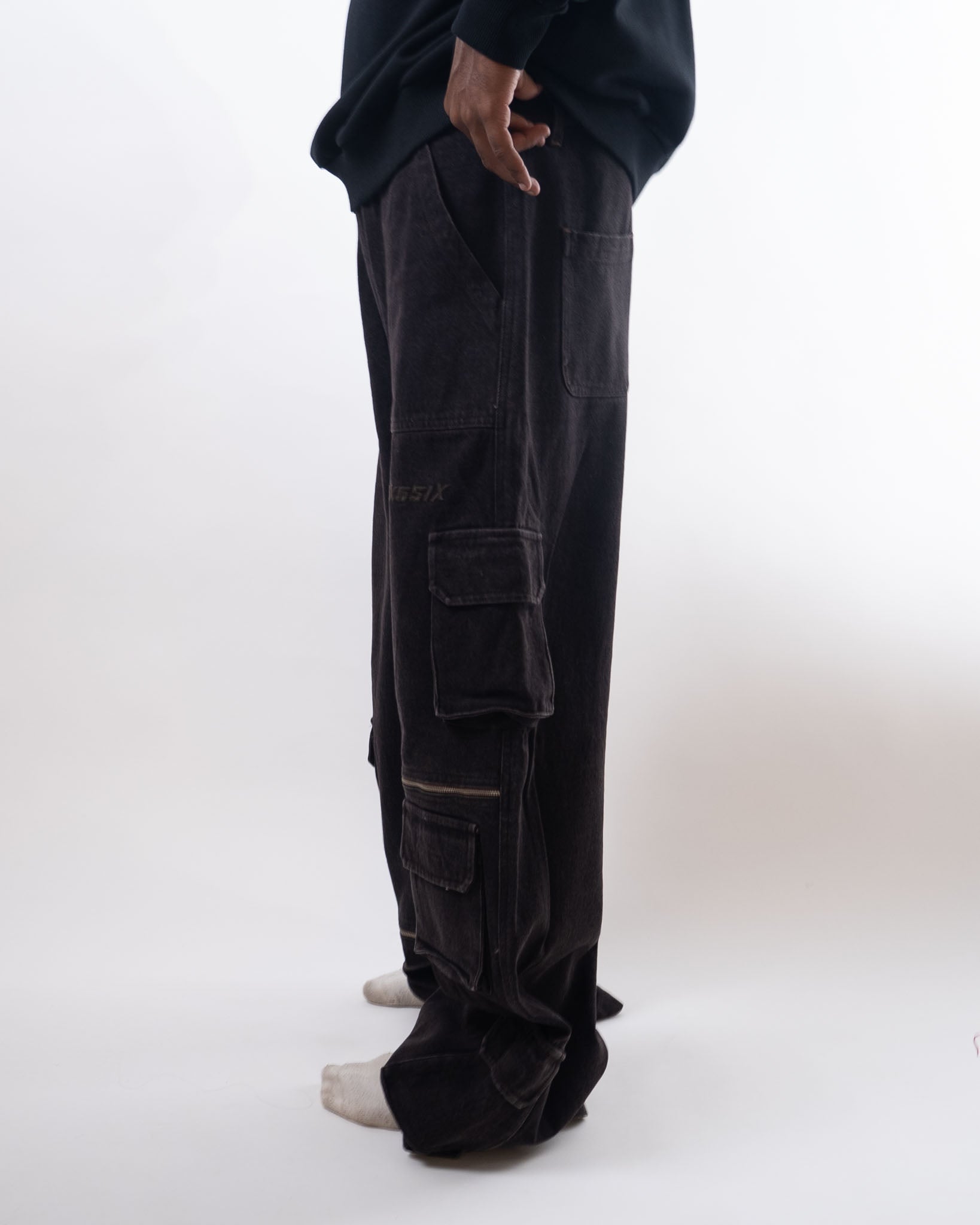 Six5Six Ozone Denim Cargos -Unisex