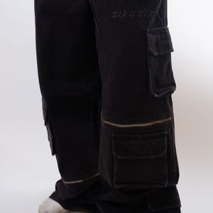 Six5Six Ozone Denim Cargos -Unisex