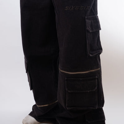 Six5Six Ozone Denim Cargos -Unisex