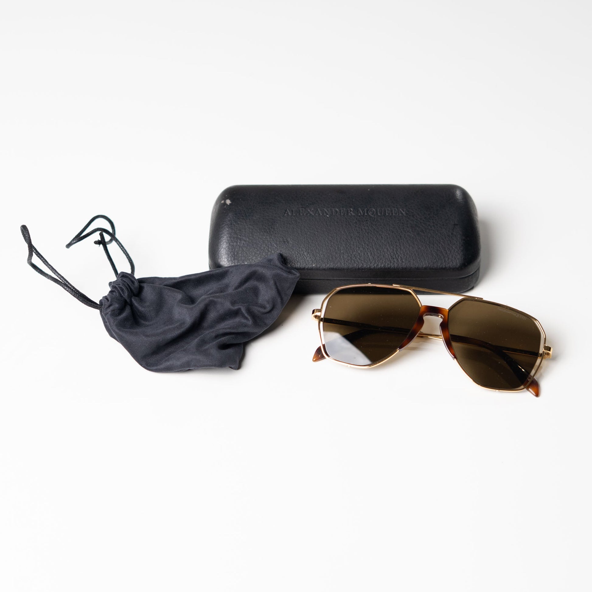 Alexander McQueen Brown Sunglasses
