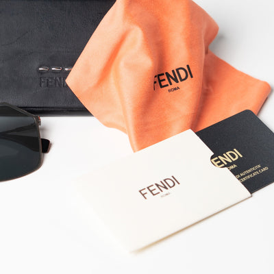 FENDI Black Pentagon Shaped Sunglasses