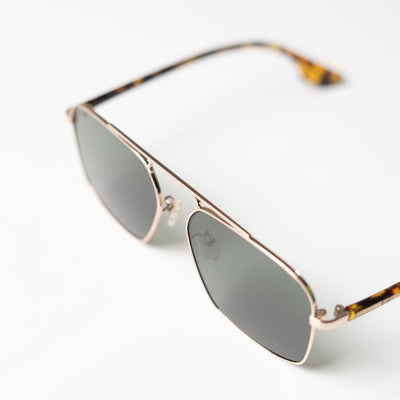 Alexander McQueen Leopard Print Sunglasses